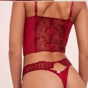 For Love and Lemons Bustier and Panty Set